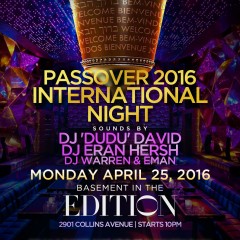 PASSOVER 2016 INTERNATIONAL NIGHT